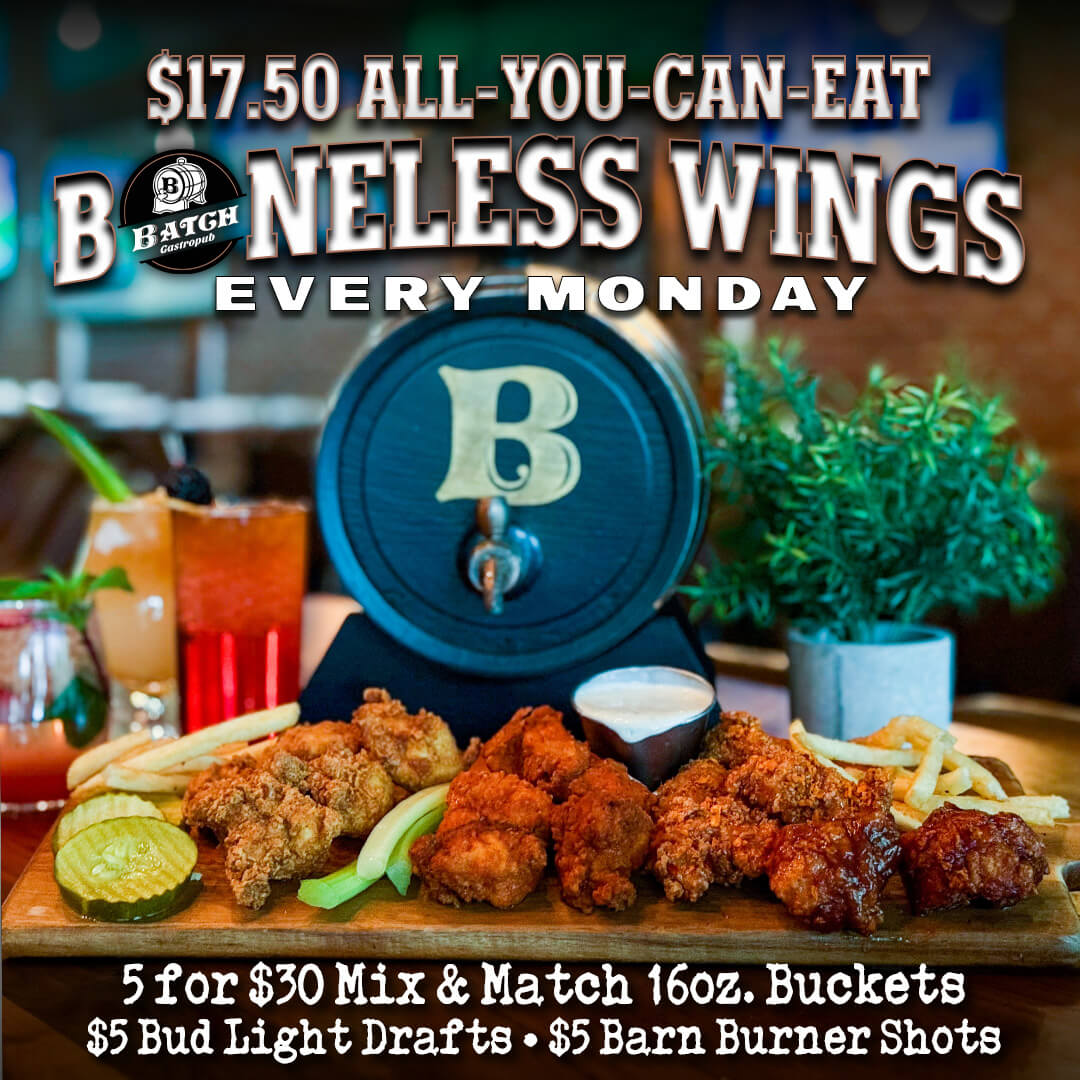 ALL YOU CAN EAT BONELESS SQUARE